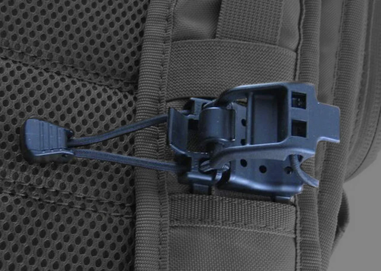 Tactical Gear Clip - Multipurpose Fastener for Clipping Gear to Backpack (Compatible with Molle Bags) One Size