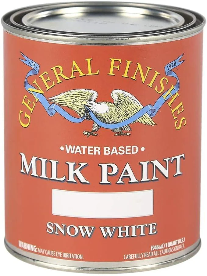 General Finishes Water Based Milk Paint 1 Quart Snow White - Generic