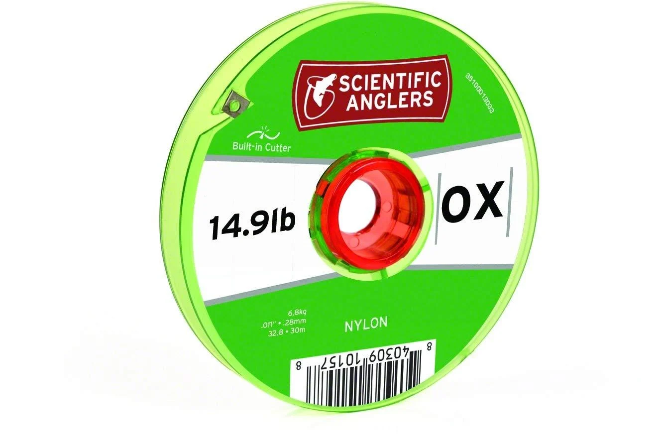 Scientific Anglers Nylon Interlocking Tippet Spool with Cutter Transparent 1X - 30 m