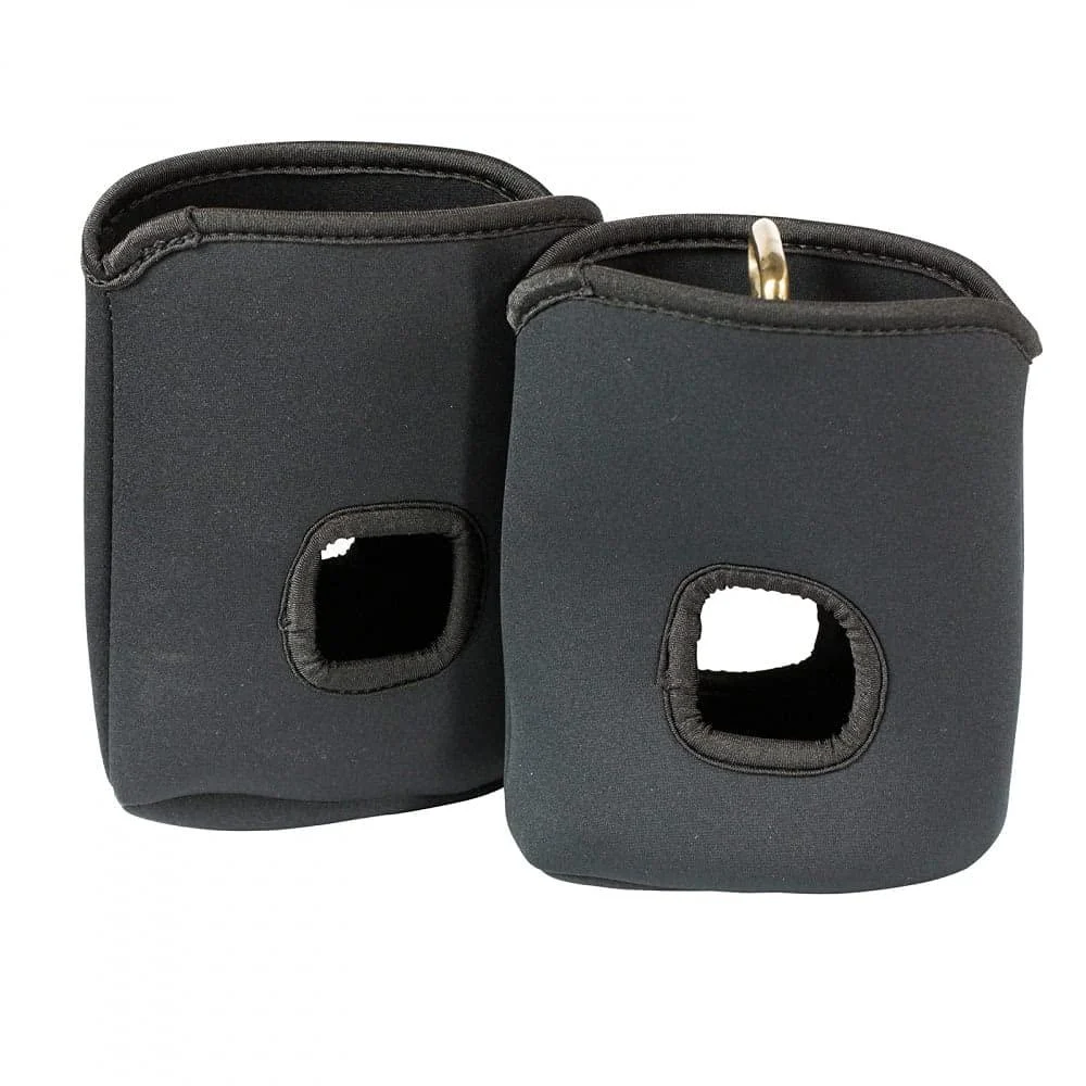 HORZE Soft Neoprene 6.3" x 8" Stirrup Covers | Protect Your Saddle Black One Size