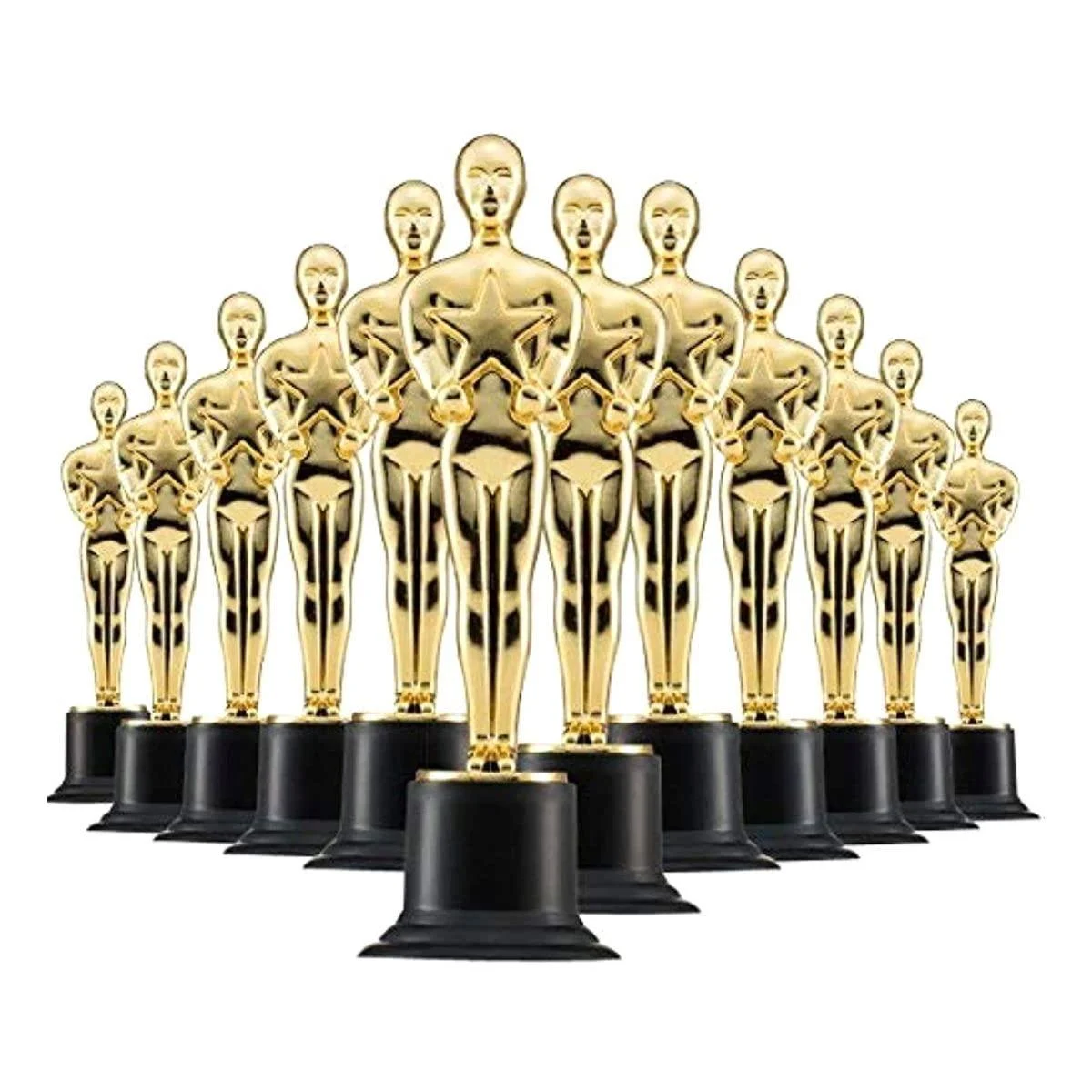 PREXTEX 6" Gold Award Trophies for Award Ceremony's or Parties 24 count