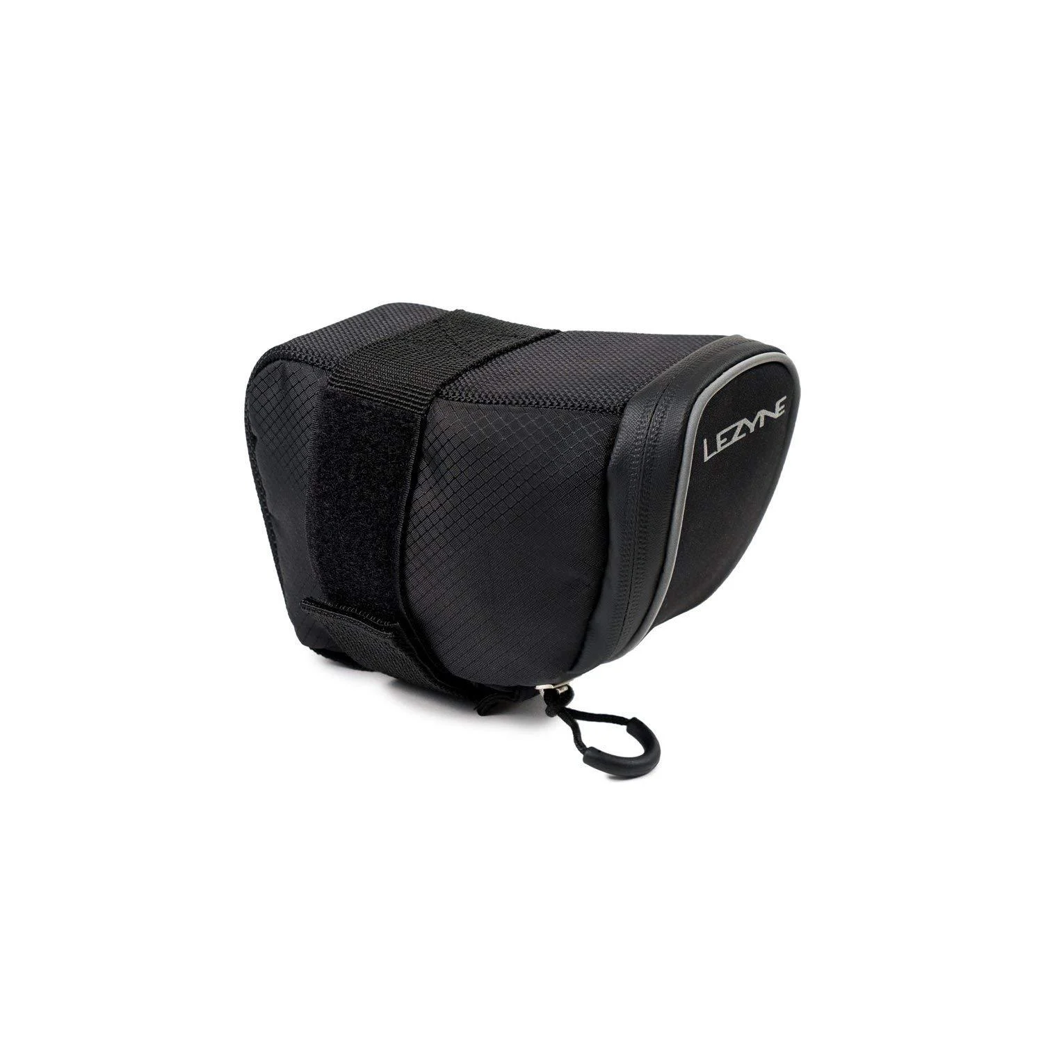LEZYNE Micro Caddy Bicycle Saddle Bag, Aero-Shaped, Water Resistant, Quick Access, Multi-Tool Sleeve, Compact Bike Bag Medium Black