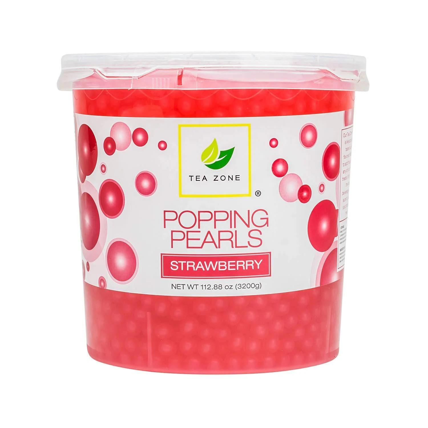 TEA ZONE Apex Popping Pearls Jar Strawberry 112.9 Ounce