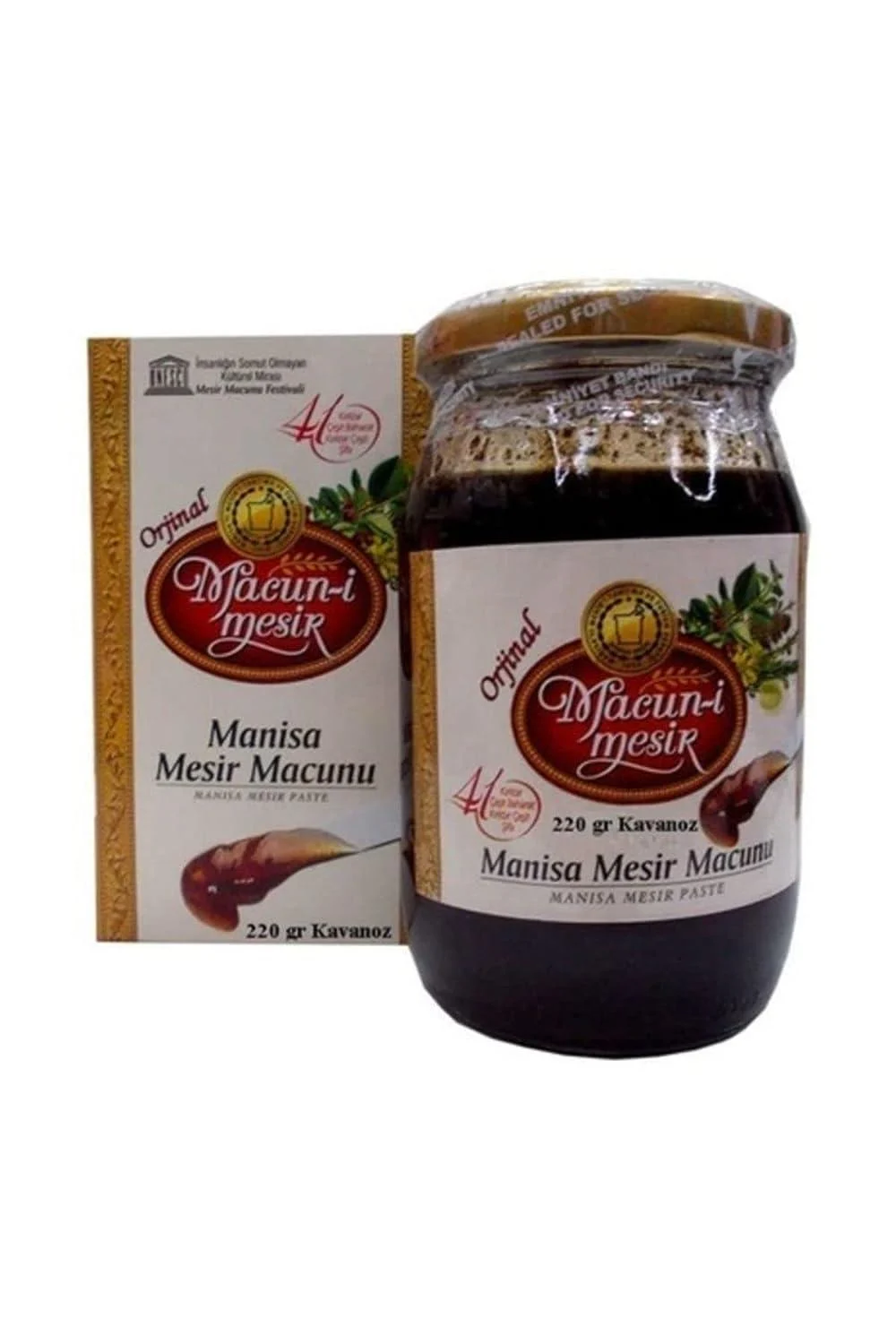 Ottoman Mesir Paste, Traditional Turkish Mesir Macunu with 41 Herbals and Spices by Manisa Mesir Macunu