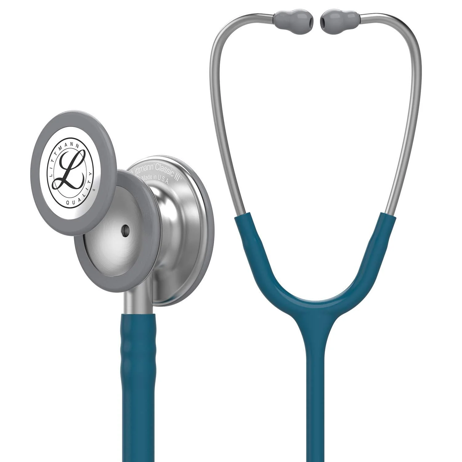3M Littmann Classic III Monitoring Stethoscope Caribbean Blue Tube 69 cm 5623 Standard Chestpiece/Stem/Headset Carribean Tube Single