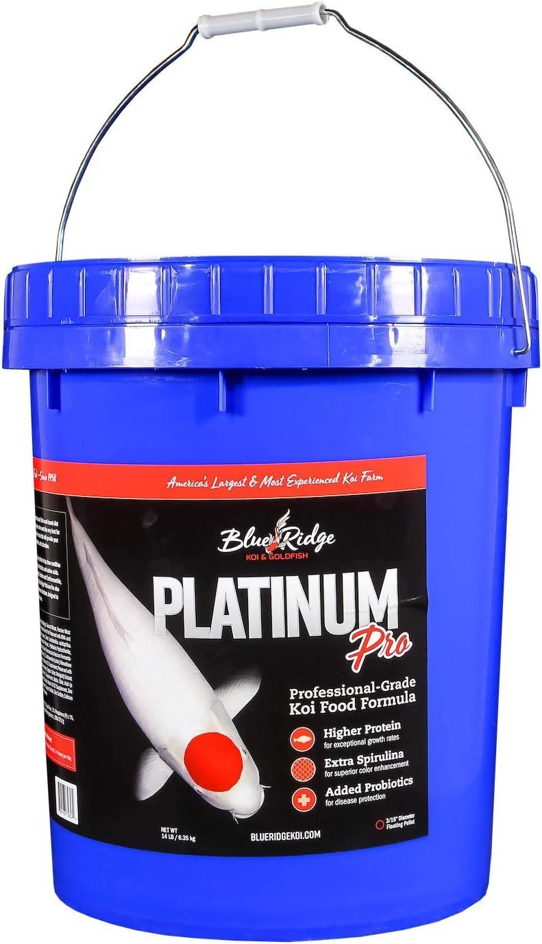 Blue Ridge Fish Hatchery Koi And Goldfish Platinum Pro - 14 LBS.