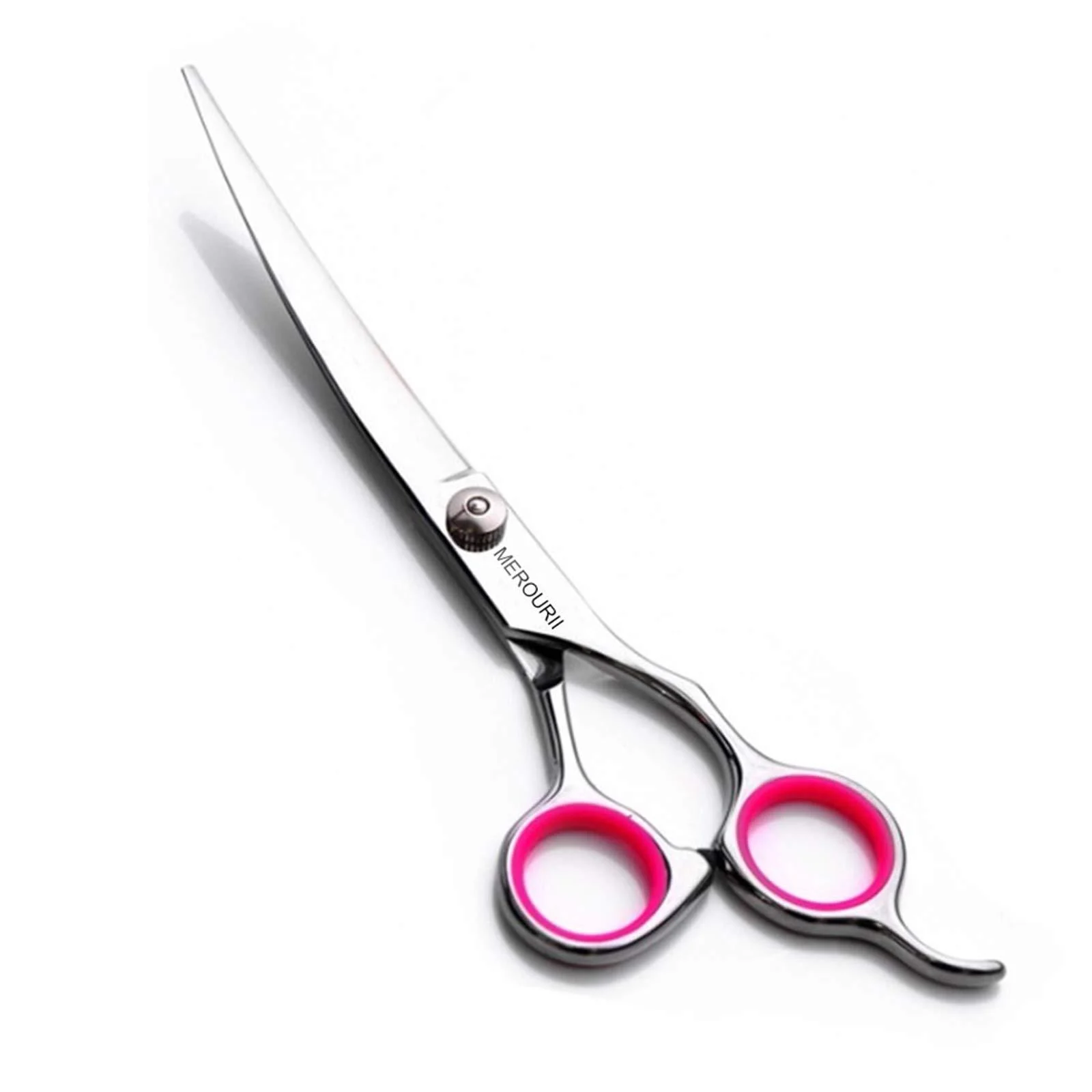 Dog Curved Scissors 6" Curved Dog Grooming Scissors Stainless Steel Dog Cat Hair Cutting Eye Trimming Scissors Up Curved for Dog Grooming Family - DONGKER
