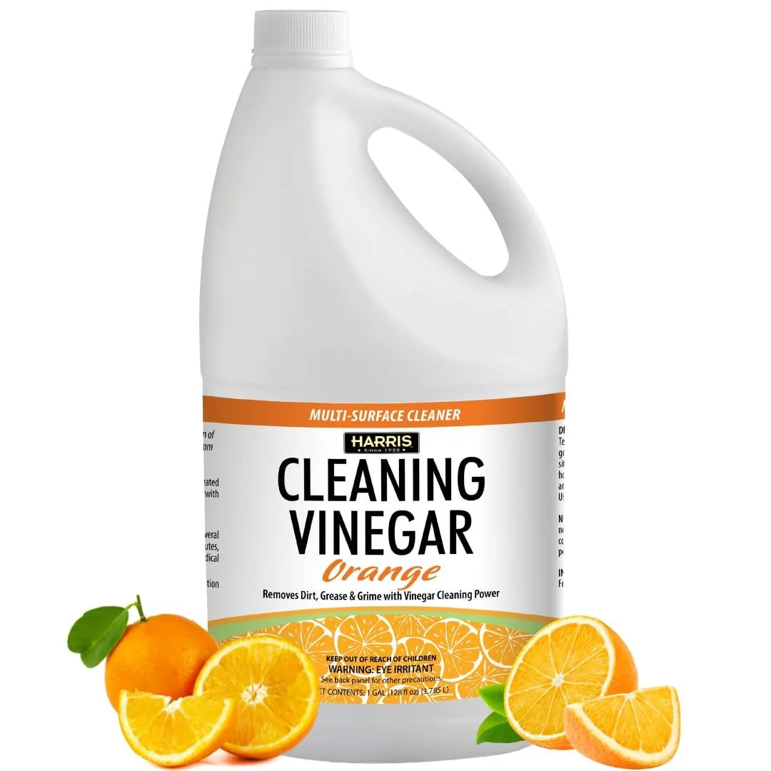 HARRIS Cleaning Vinegar All Purpose Household Surface Cleaner 128oz (Orange)