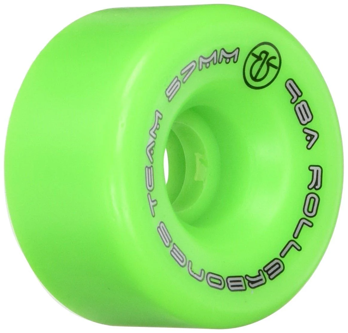 RollerBones Team Logo 98A Recreational Roller Skate Wheels (Set of 8) 57mm Green