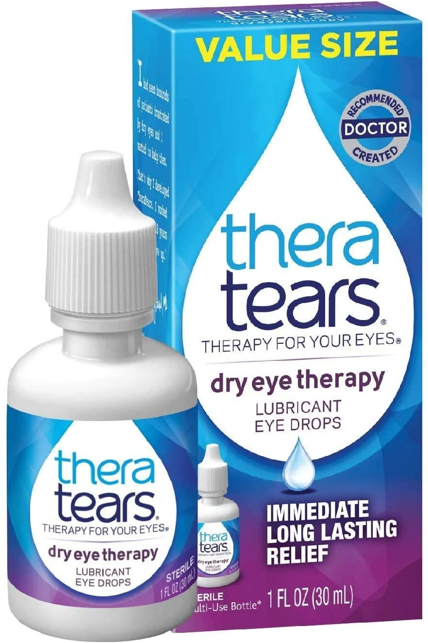 TheraTears Dry Eye Therapy Eye Drops for Dry Eyes 1.0 Fl Oz 1 Fl Oz (Pack of 1)