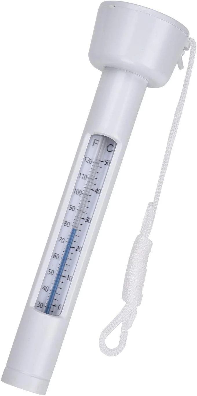 eLander Large Floating Pool Thermometer for Outdoor & Indoor Swimming Pools - White