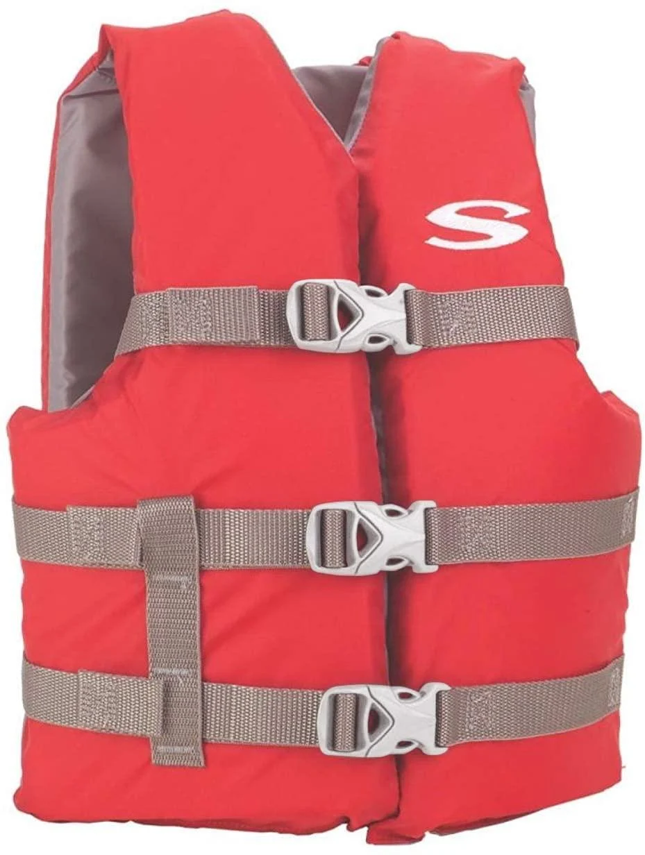 STEARNS Youth Boating Vest (50-90 lbs.) Red