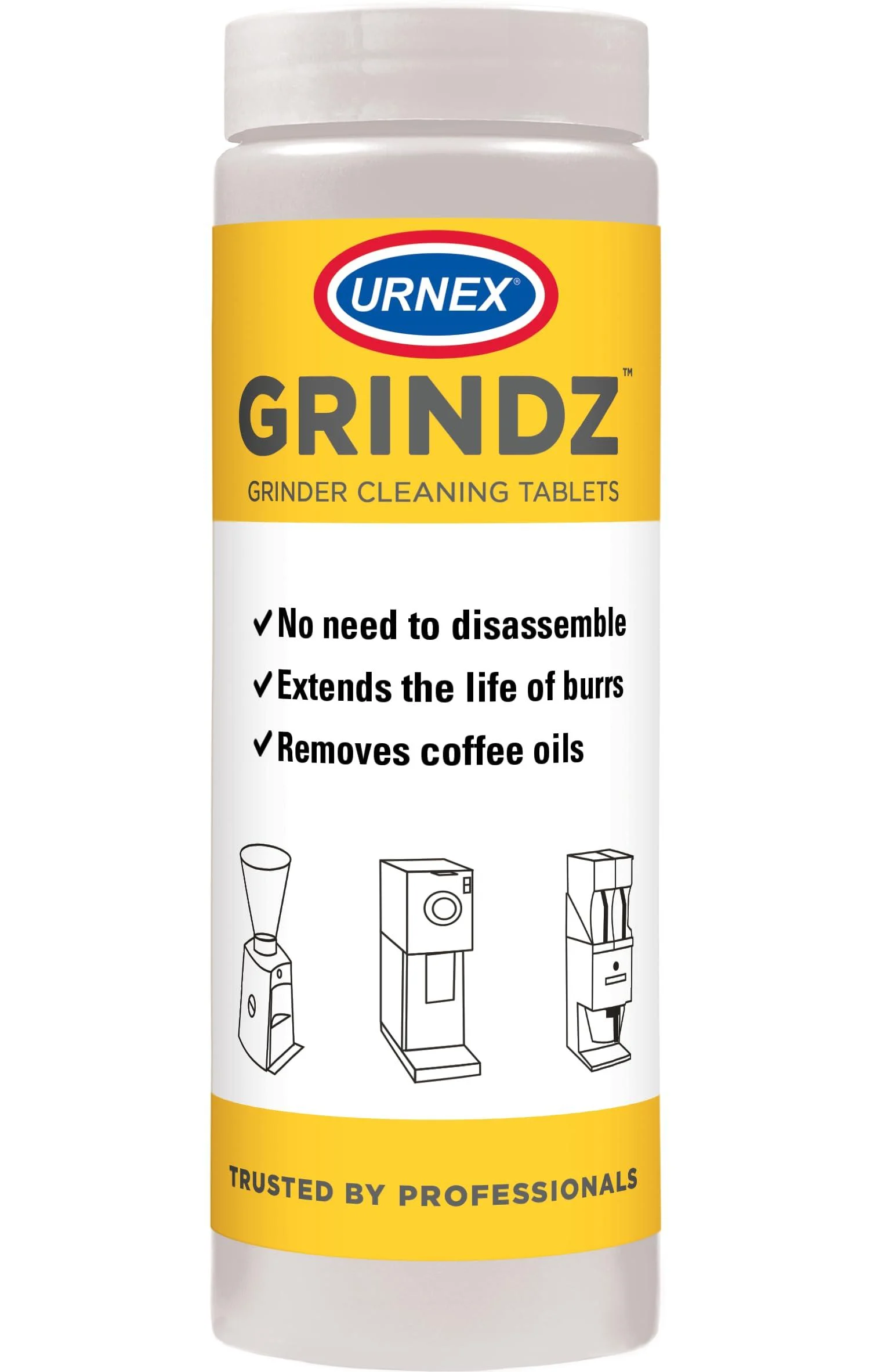 Urnex - Grindz coffee grinder cleaning tablets 430 g