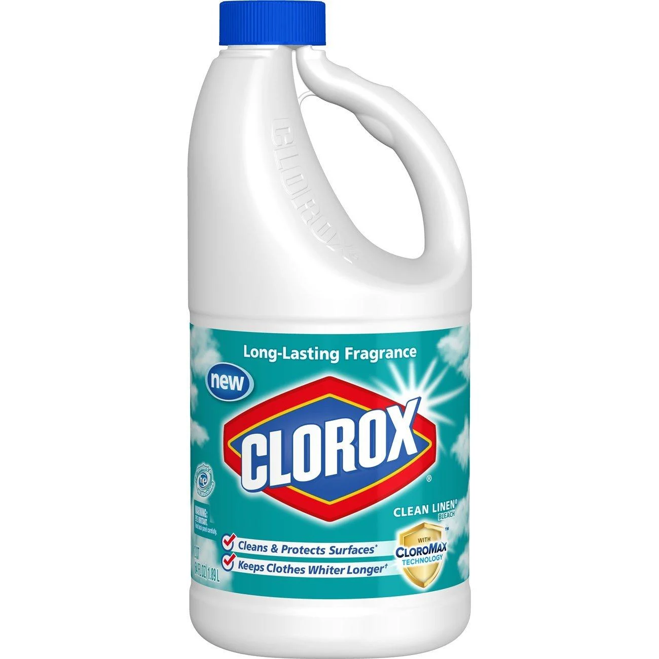 Clorox Liquid Bleach Clean Linen Scent 64 Ounce Bottle