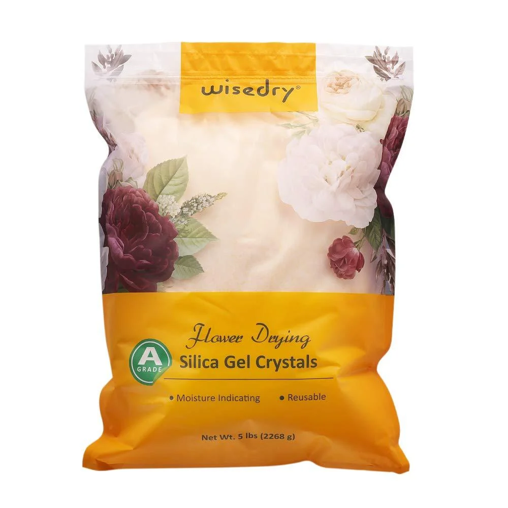 wisedry Silica Gel Flower Drying Crystals - 5 LBS Color Indicating Reusable