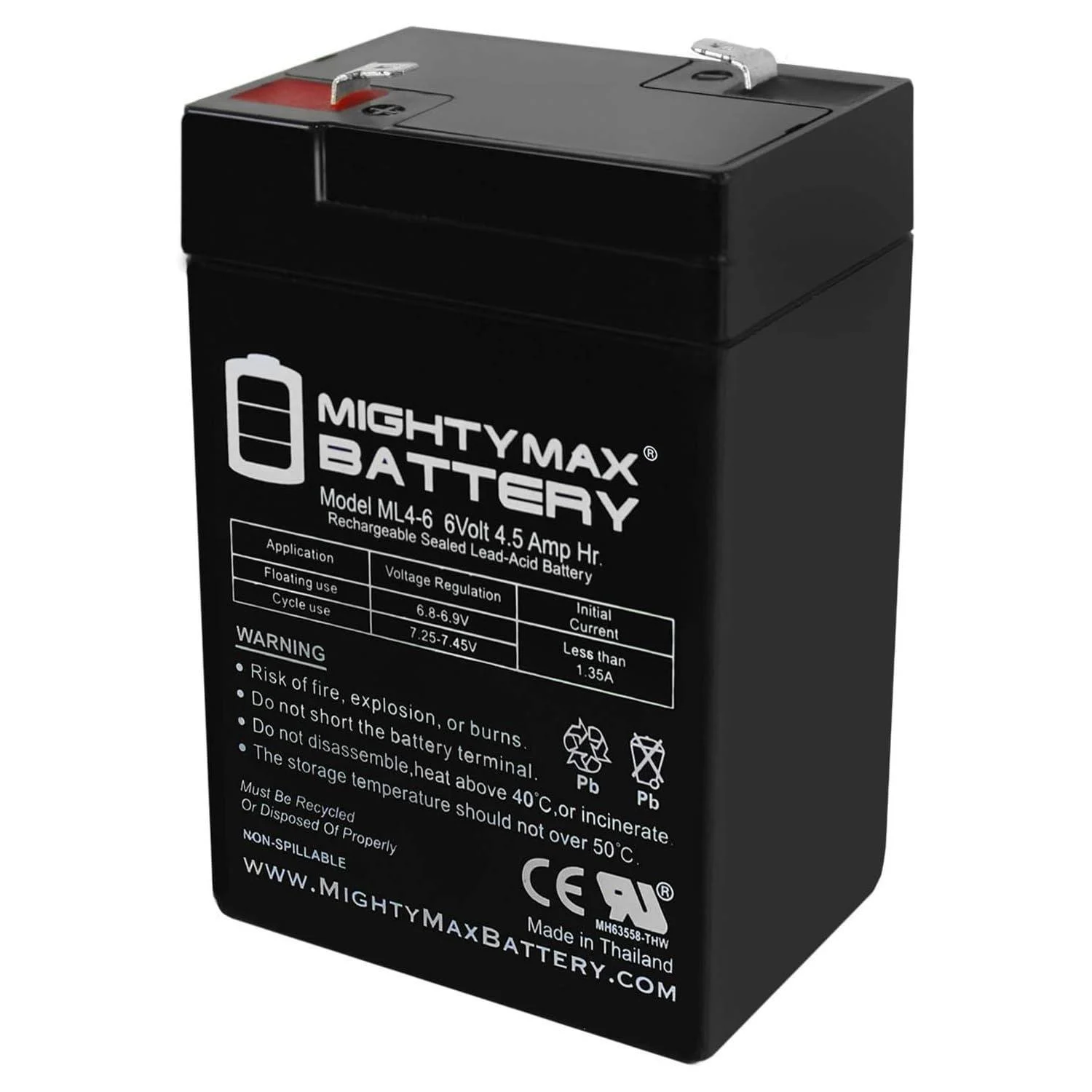 Mighty Max Battery 6V 4.5AH SLA Battery Replacement for Zareba SB3