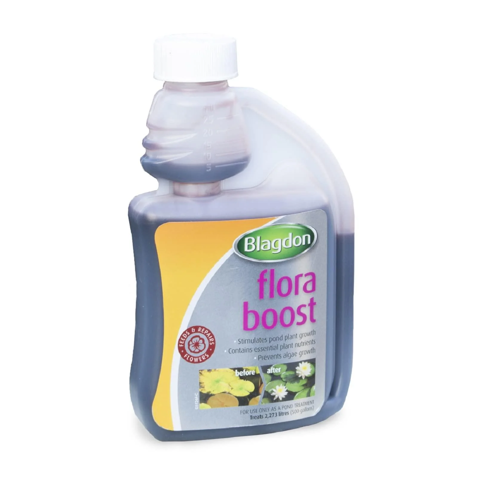 Blagdon Flora Boost Pond Plant Food Fertilizer Stimulates Growth & Flowers Prevents Algae Growth 250ml Treats 2 273 Litres Single