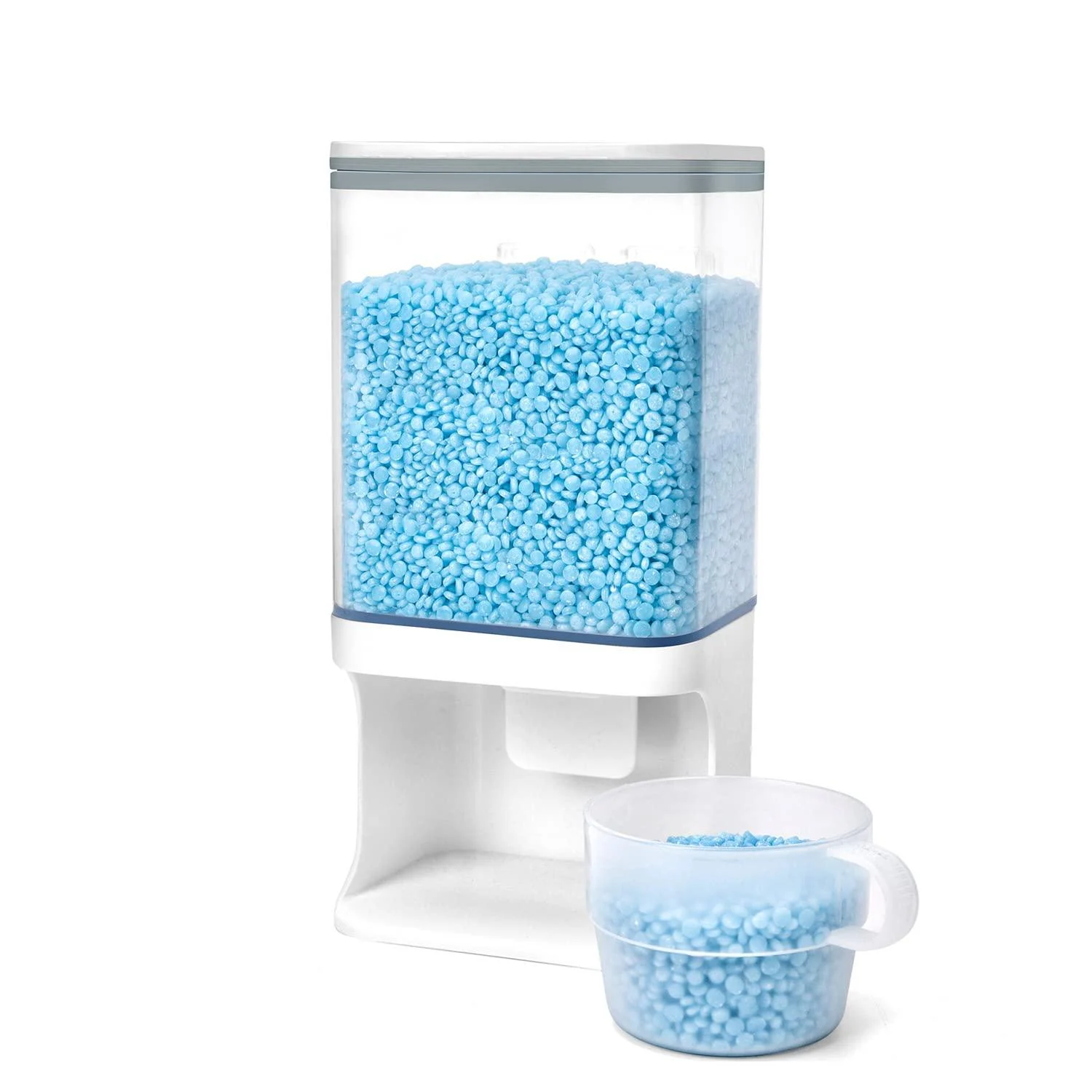 Conworld Scent Booster Beads Dispenser, Laundry Detergent Dispenser, Wall-Mounted for Laundry Beads, Laundry Room Organization, for Laundry Detergent Powder, Scent Booster, Laundry Beans 1000ML-White