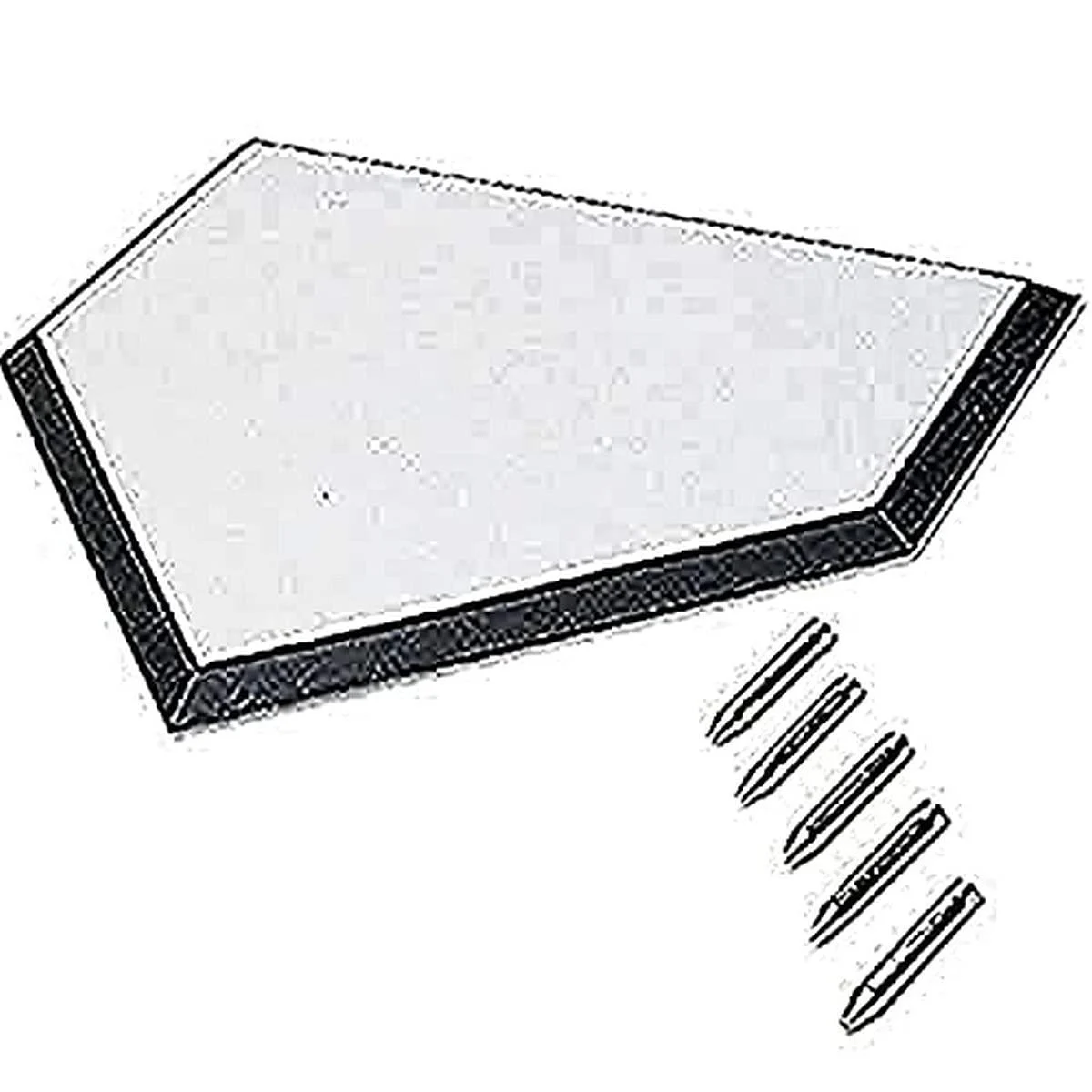 MacGregor Rubber Home Plate White & Black