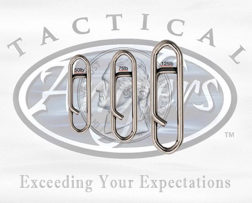 TACTICAL ANGLER'S Power Clips 75lbs - 25 pack