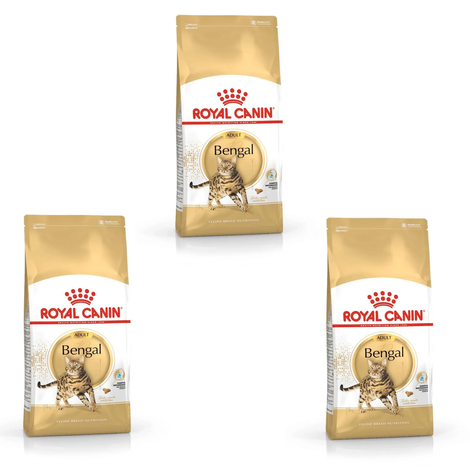 Royal Canin Bengal Adult Dry Cat Food 3 x 400g
