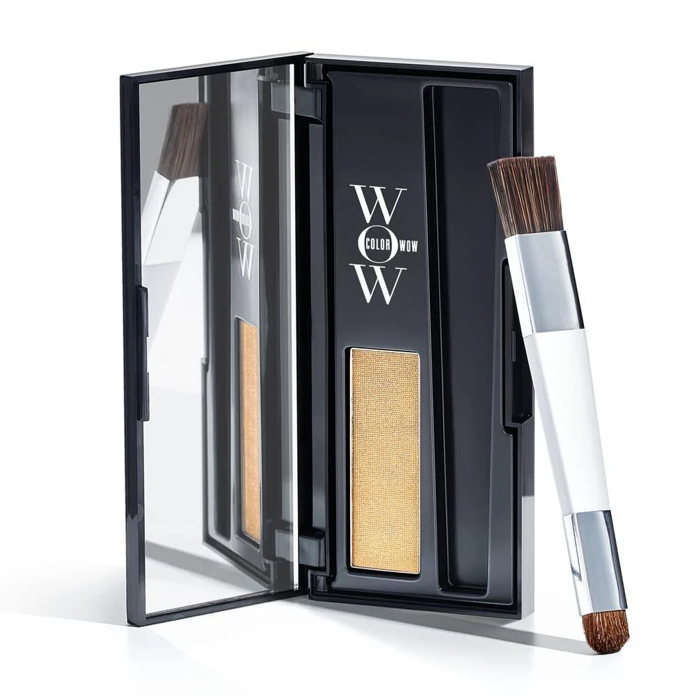 Color Wow Root Cover Up Instantly cover greys + touch up highlights create thicker looking hairlines water resistant sweat resistant root concealer- No mess multi award winning root touch up Blonde
