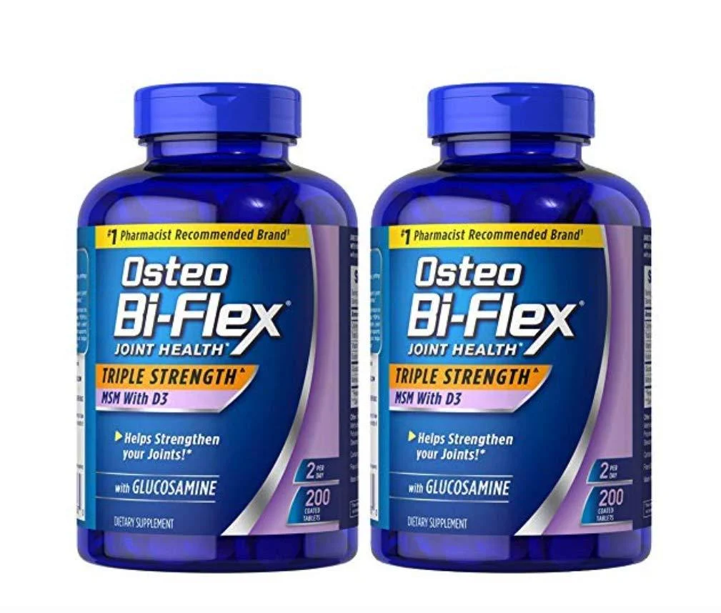 Osteo Biflex Triple Stregnth MSM Vitamin D3 200 tabs (2 Pack) - Osteo Bi-Flex
