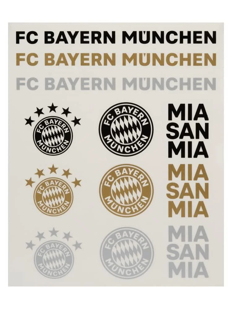 FC Bayern Munich sticker card lettering - FC Bayern M nchen