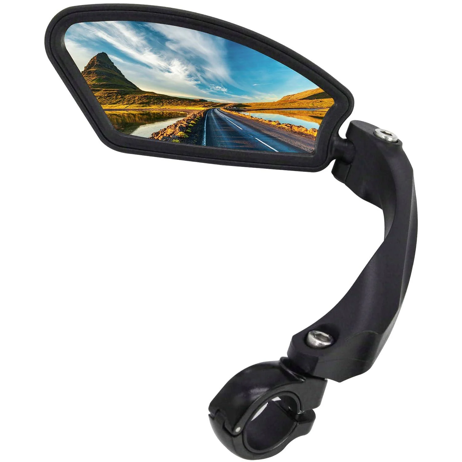 Arkham bike mirror rear mirror HD stainless steel mirror generation 2.0 bicycle mirror for handlebar 21-26mm review bike mirror for ebike scooter (1 piece left square) square shape - left