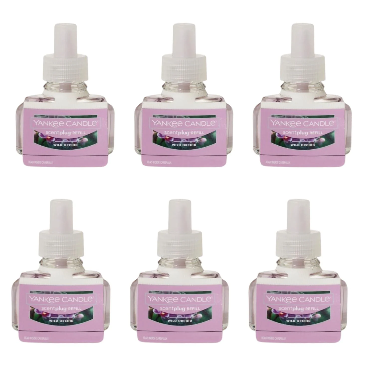 Yankee Candle Scent Plug Refill Wild Orchid (Pack of 6) Wild Orchid 1 Count (Pack of 6)