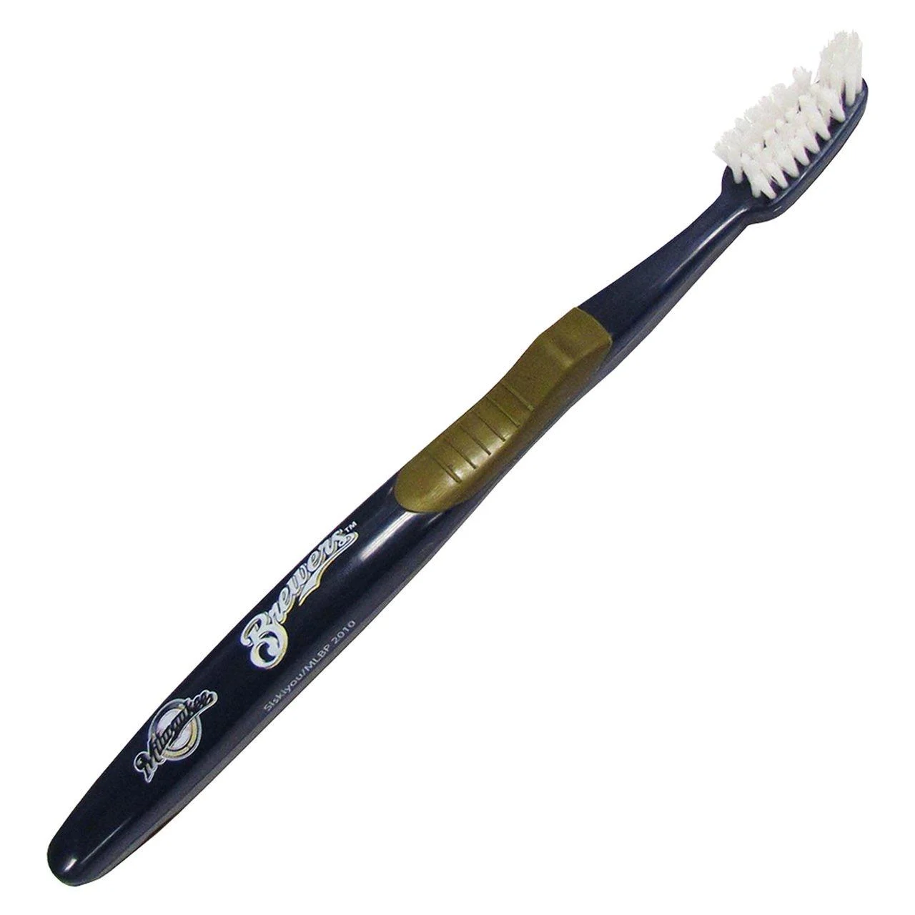 Siskiyou Sports MLB Milwaukee Brewers Toothbrush Battery Powered Rubber Grip 4.5"