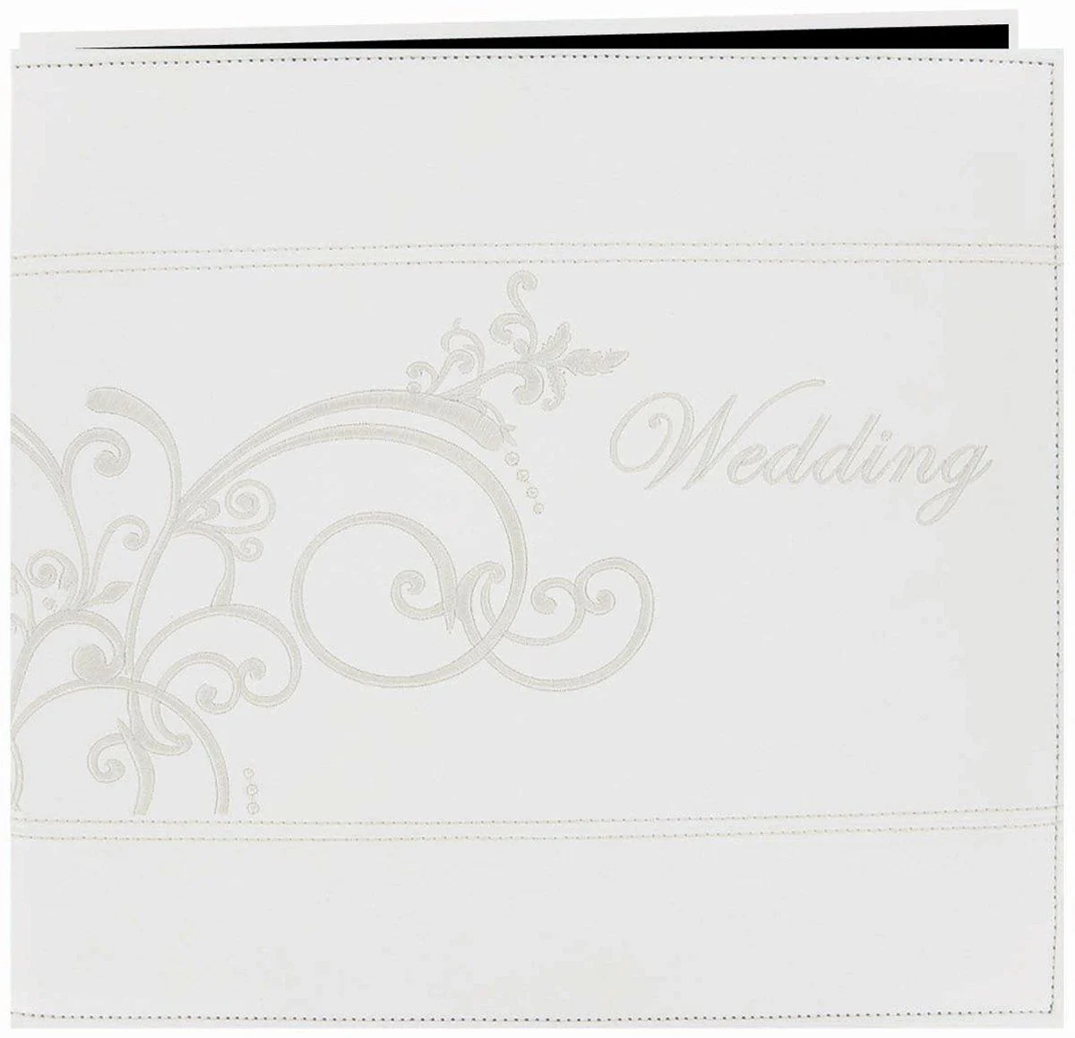 Pioneer Photo Albums Scrapbook,Ivory,Clear,White