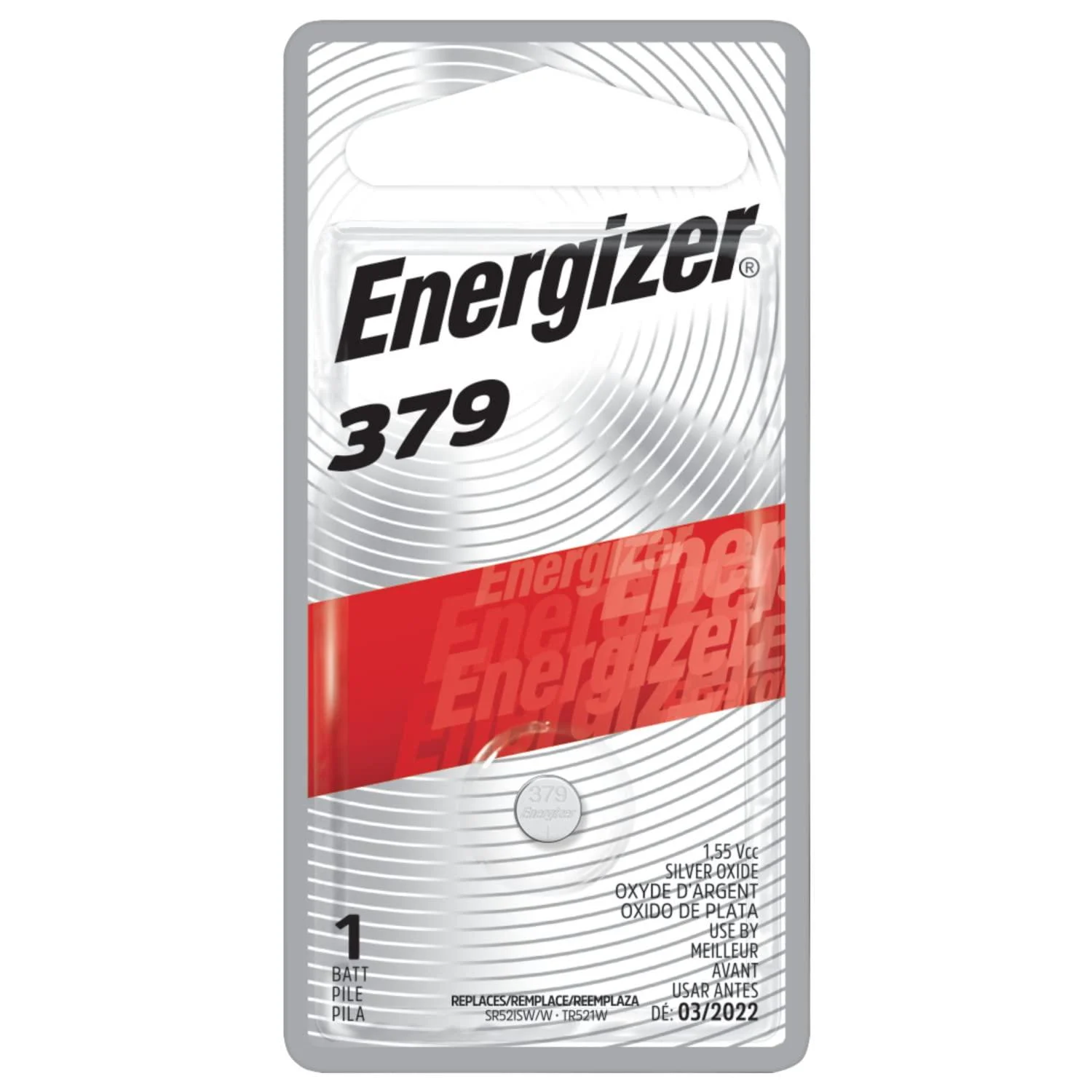 Energizer 379 Silver Oxide Button Battery 1 Pack