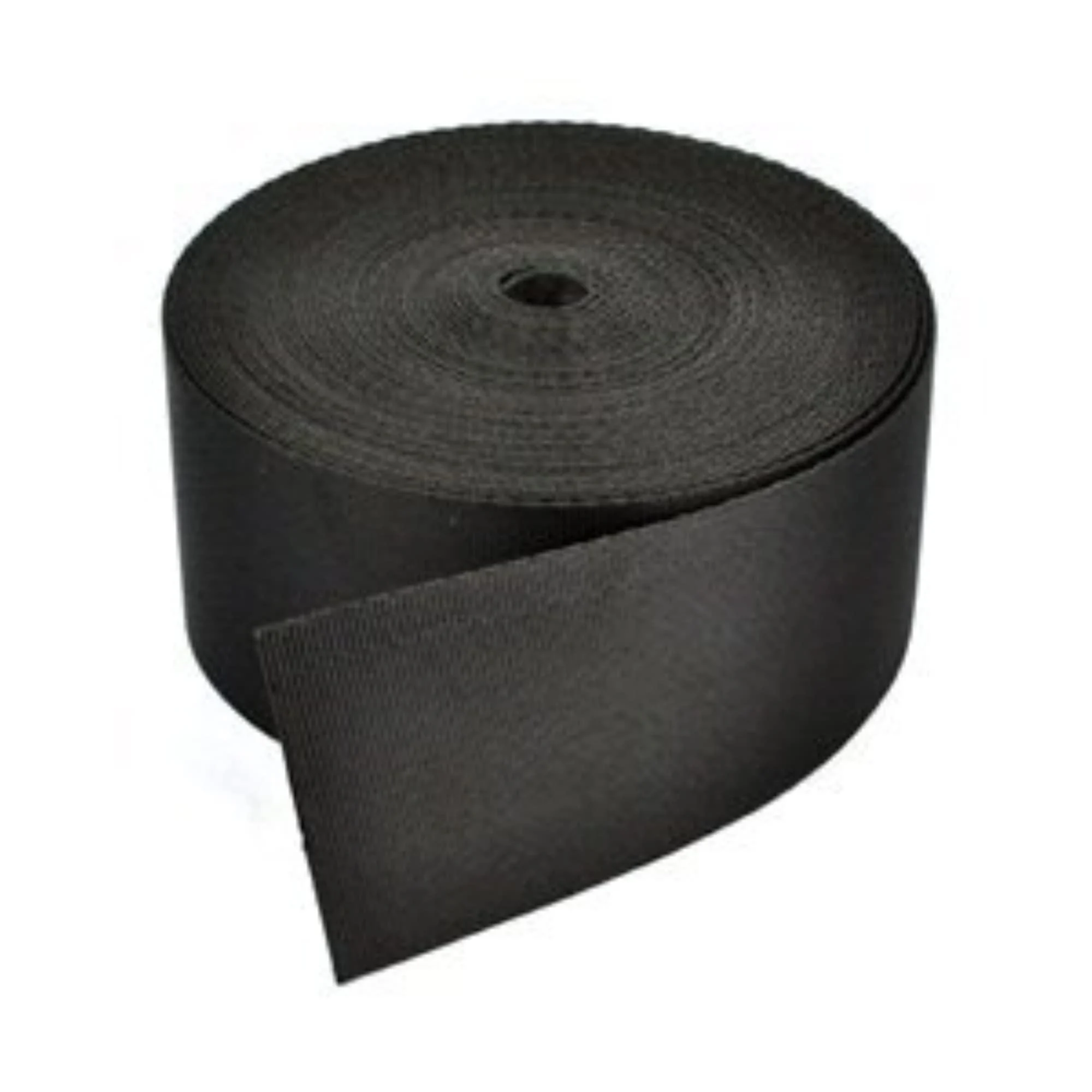 Cosmos 2 Inches Wide 10 Yards Black Nylon Heavy Webbing Strap with Cosmos Fastening Strap