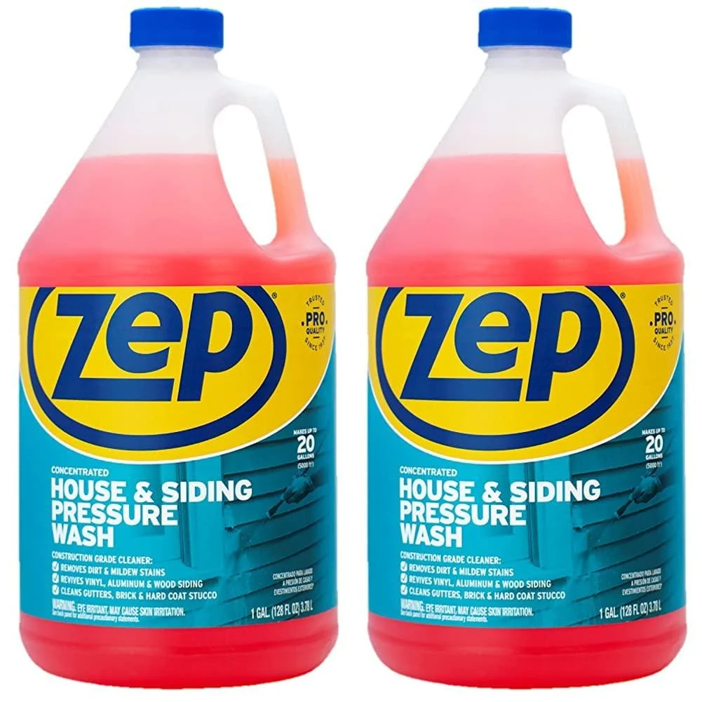 Zep House and Siding Pressure Wash Cleaner Concentrate - 1 Gallon (Case of 2) ZUVWS128 - Construction Grade Pack of 2