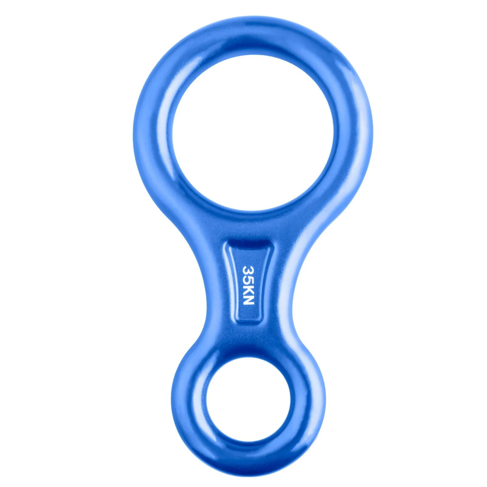 Azarxis 35kN Figure of Eight Descender Climbing 8 Descender for Outdoor Recreation Blue