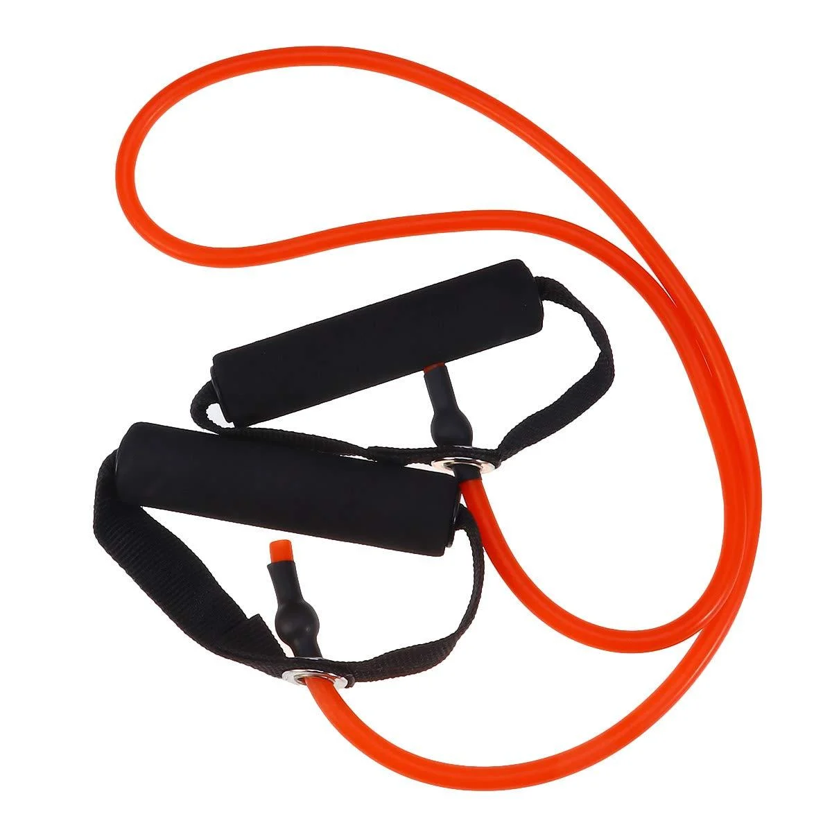 Yoga Elastic Fitness Exercise Pull Rope Exercise Resistance Bands Workout Bands with Handle for Women (Black + Green) - BESPORTBLE