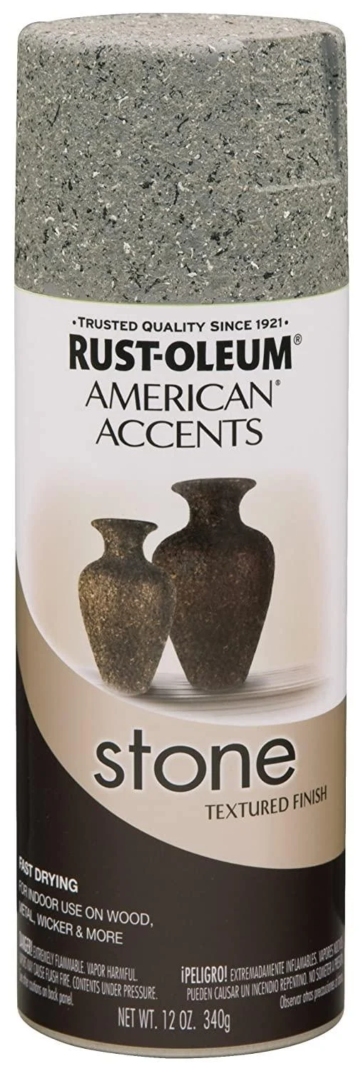 Rust-Oleum 7992830 Stone Creations Spray 12 oz Gray Stone Gray Stone 12 oz