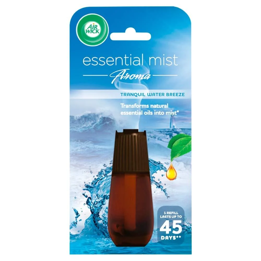 Air Wick Fresh Water Breeze Scented Essential Mist Fragrance Refill 20ml Rose 20.00 ml (Pack of 1) - Airwick