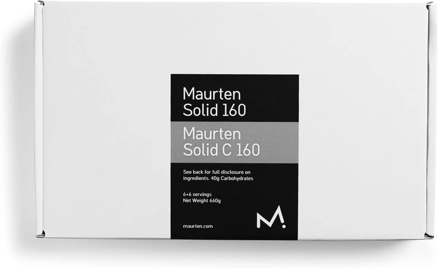 Maurten Solid 160 Power bar with 40g carbohydrates for endurance sports - Cocoa Mix - Pack Of 12