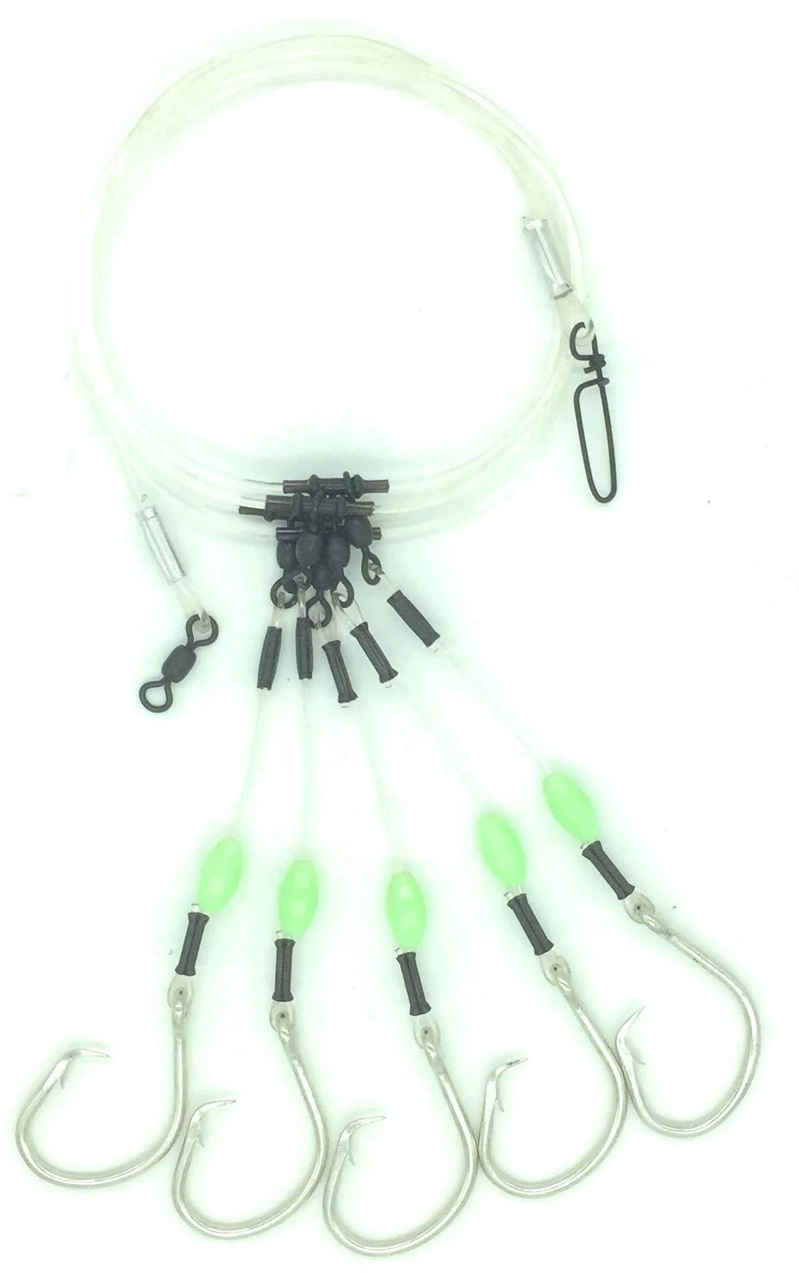 End Game Tackle Company Deep Drop Snapper Rig with Glow Beads 11/0