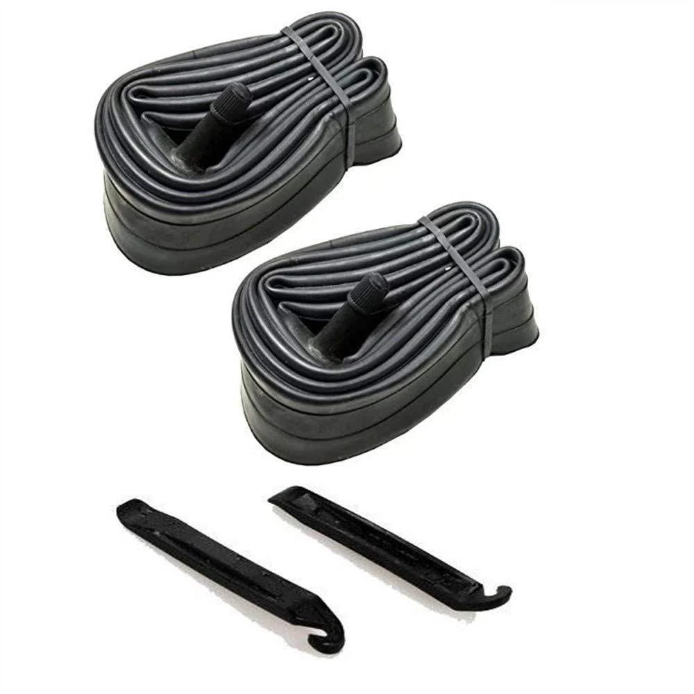 GAO 2 Pack 24 Inch Bike Tube Plus 2 Tire Lever, 24x1.75/1.95/2.10/2.125 Schrader Valve MTB Bike Inner Tubes