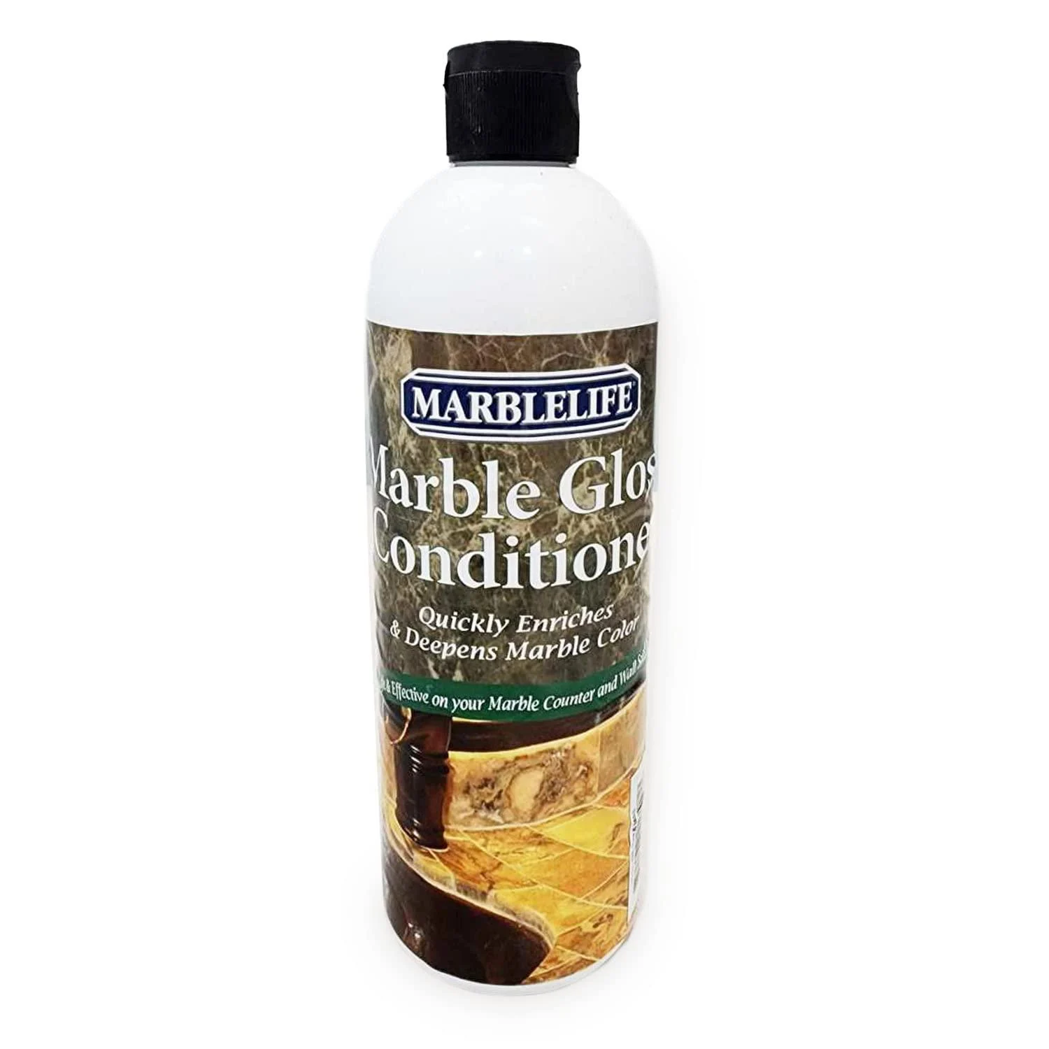 Marblelife Marble Gloss Conditioner, Heavy Duty Countertop, Table, Bar, Vanity, and Wall Cleaner and Restorer Rejuvenate & Revive Surfaces & Protect Marble, 16oz