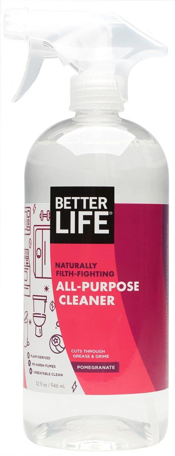 Better Life All-Purpose Cleaner, Pomegranate, 32 Fl Oz (Pack of 1) Pomegranate 32 Fl Oz (Pack of 1)