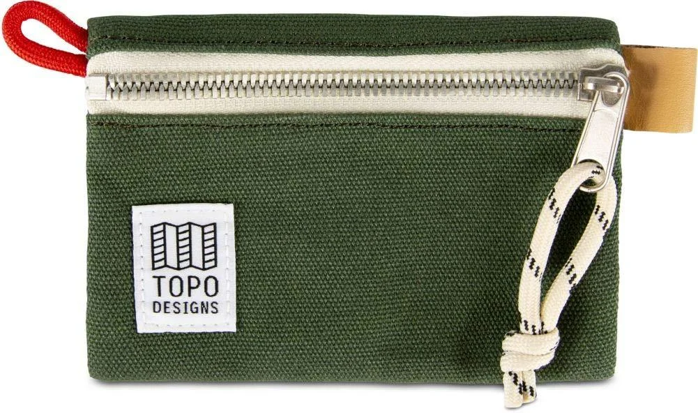Topo Designs Accessory Bags - Forest Canvas Micro