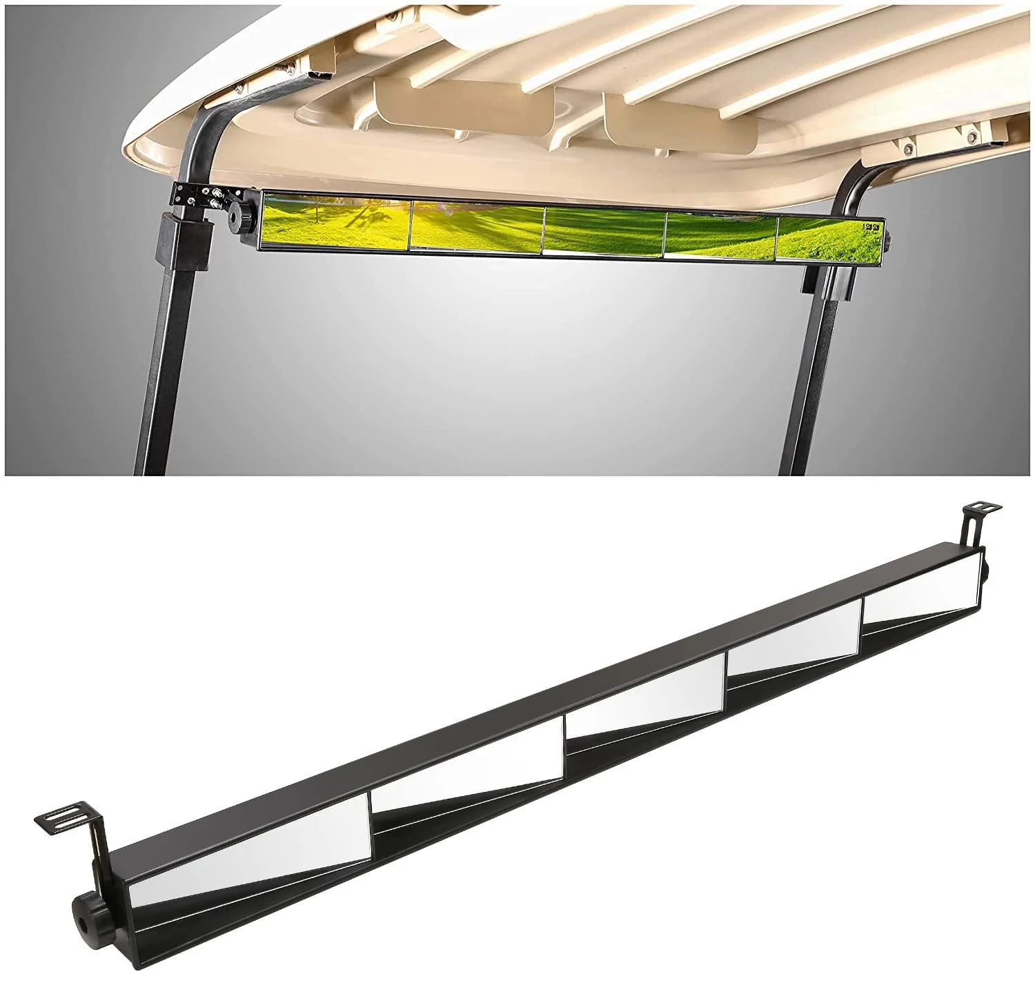 10L0L Universal Golf Cart Mirror for EZGO Club Car Yamaha, Eliminate Blind Spots Rear View Mirror 5 Panel