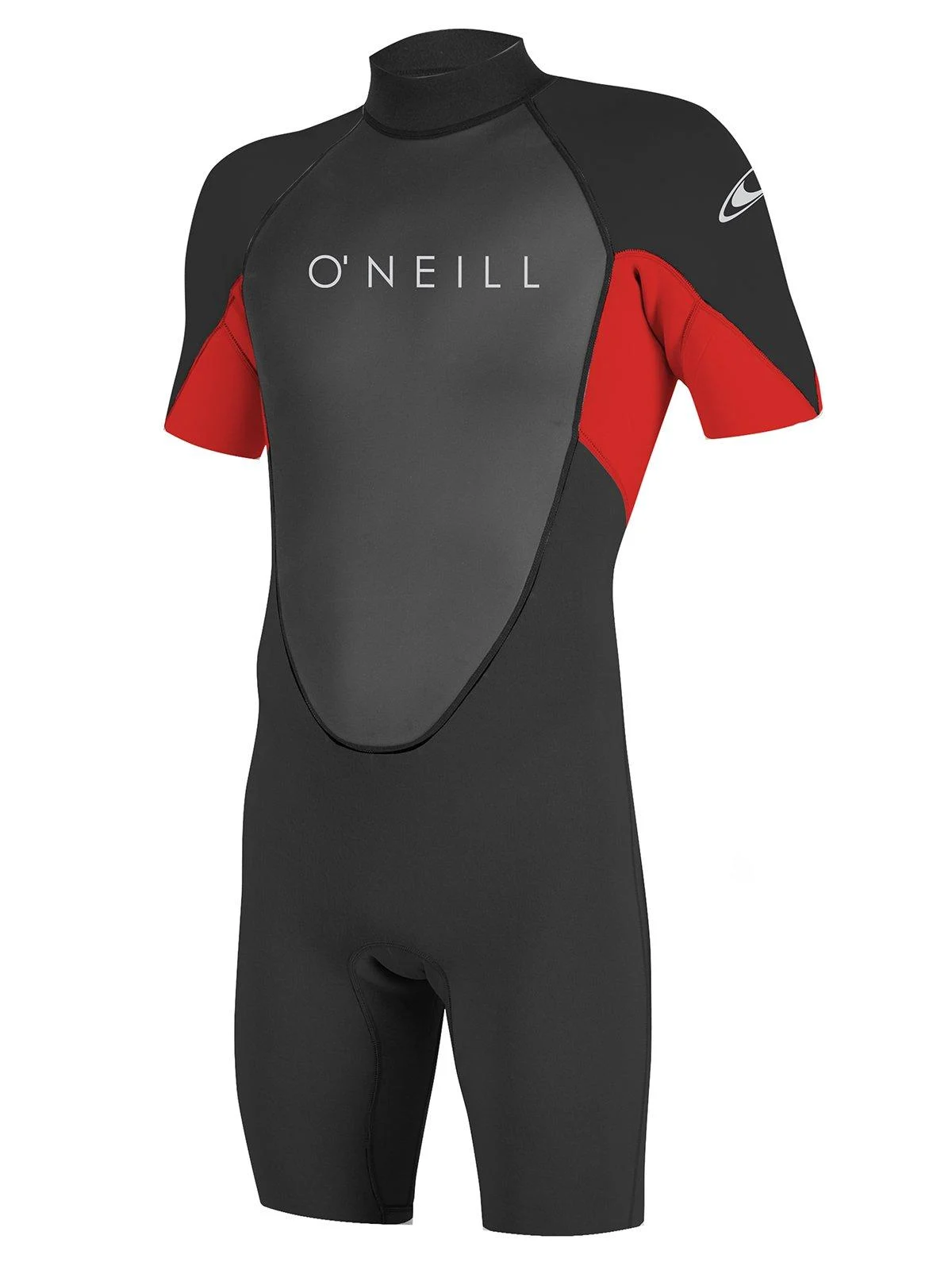 O'Neill Men's Reactor-2 2mm Back Zip Short Sleeve Spring Wetsuit X-Large Black/Red (5124a)
