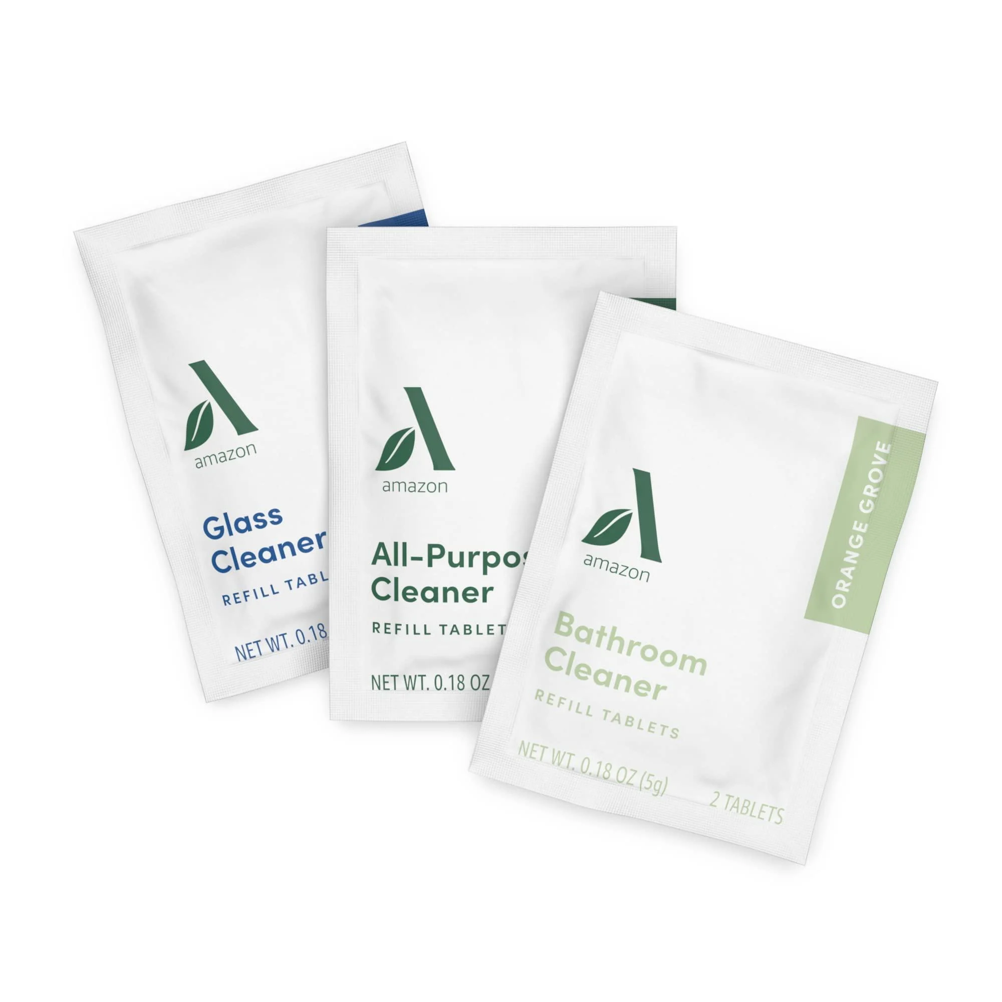 Amazon Aware Variety Cleaners Refills All-Purpose: Lemon Zest. Bathroom: Orange Grove. Glass: Peppermint. 3 Tablet Sachets (1/Cleaner Type)