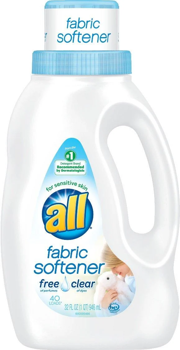all Concentrated Fabric Softener Liquid 40 Loads-Free & Clear-32 oz