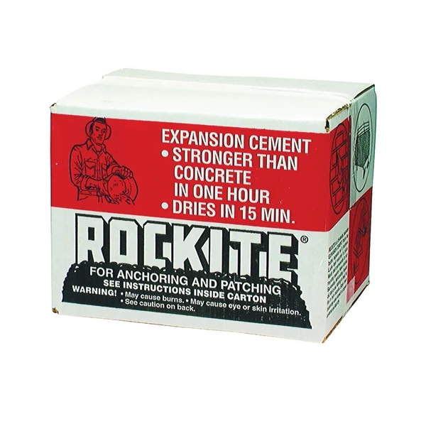 10025 Expansion Cement, Powder, White, 25 lb Box - Rockite
